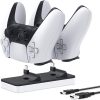 Dual Controllers Charger Charging Dock Station Stand For Sony PS5 Playstation 5 DualSense Controller