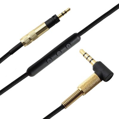 Replacement Audio Cable Cord with Mic Remote for Sennheiser HD4.40 BT /MomentumHeadphones