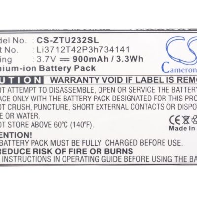 Replacement Battery for ZTE LI3712T42P3h734141