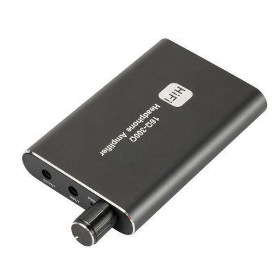 Portable Headphone Amplifier with Lithium Battery Two-Stage Gain Switch 3.5mm Audio Rechargeble HiFi AMP for MP3 MP4 Mobile Phone ipad PC